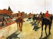 Edgar Degas Race Horses before the Stands oil painting artist